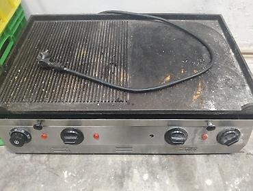 Elektrik qril planşa – iki zonalı, yarısı yivli, yarısı hamar səth -
