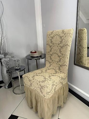 dormeo sova: Navlake za stolice sa faltnom – elegantni damast dezen Prekrivači Za — 1