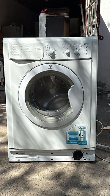 Стиральная машина Indesit, 6 кг, Б/у, Автомат, Есть сушка, Нет кредита, Платная доставка at lalafo.az Стиральная машина Indesit, 6 кг, Б/у, Автомат, Есть сушка, Нет кредита, Платная доставка