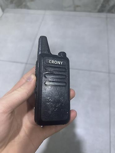 mini radio: CRONY portativ radiostansiya (walkie‑talkie) Tam işləkdir adapterlə — 1