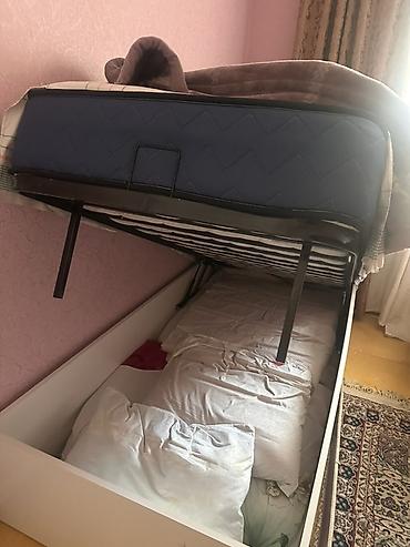matrasi: Yüksələn mexanizmli tək nəfərlik çarpayı və döşək dəsti - Ölçü — 1