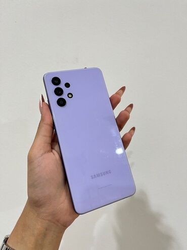 Samsung: Samsung Galaxy A32, 128 GB, rəng - Mavi, Zəmanət, Sensor, Barmaq izi