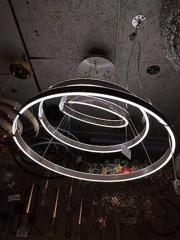 smart light: Подвесная светодиодная люстра с тремя кольцами - Дизайн: современная — 3