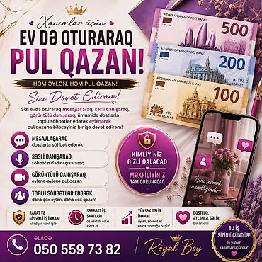 qazanmaq: Xanımlar üçün onlayn qazanc və təlim imkanları paketi - Evdən — 2