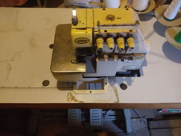 dikiş makinası: Tikiş maşını Yamata, İşlənmiş,Elektromexaniki, 4 saplı, Ünvandan götürmə