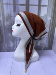 Платки: Платок, Осень-весна, С узорами, С бисером, Вязаная модель — 25