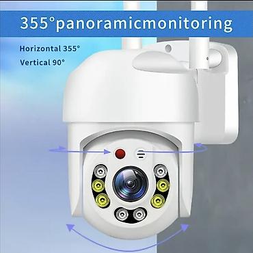 360 derece kabro: Wi‑Fi IP PTZ təhlükəsizlik kamerası - 355° üfüqi, 90° şaquli dönmə — 2
