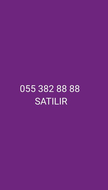 SİM-kartlar: Nömrə: ( 055 ) ( 3828888 )