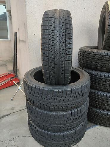 snos 385: Шины 225 / 45 / R 18, Зима, Б/у, Комплект, Легковые, Япония, Bridgestone — 1