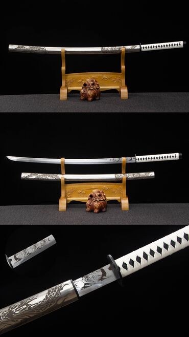Коллекционные ножи: Катана Стальные Сувенирные Мечи Катаны из разных сталей (Порошковая — 2