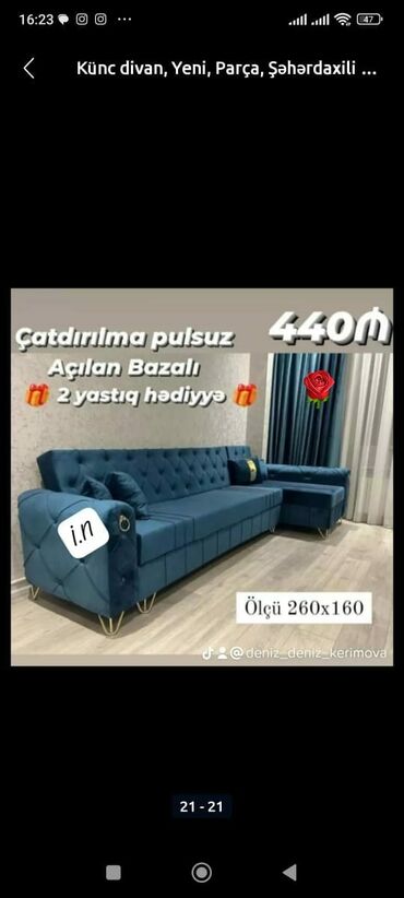 Çarpayılar: Künc divan, Yeni, Açılan, Bazalı