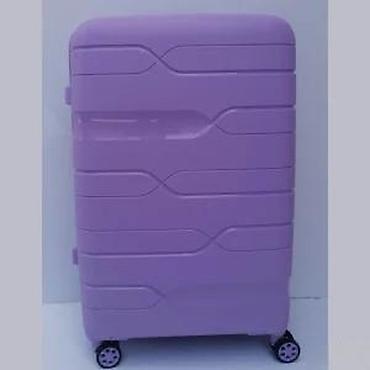 Putni koferi i torbe: Tvrdi kofer na točkiće – ljubičasti - Materijal: čvrsta ABS/plastična — 13