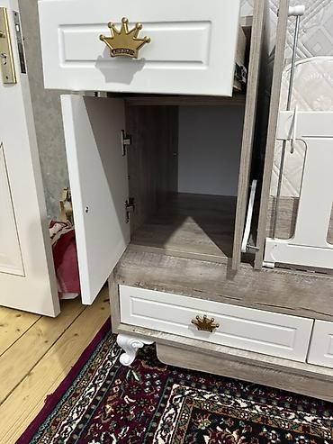 uşağ beşiyi: Uşaq beşiyi – “Melek Bebe” kombi model - Material: ağ–açıq palıd — 5