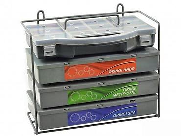 Ostali pribor i dodaci za alate: Set organizera sa O‑ring zaptivkama – komplet u metalnom stalku - — 4