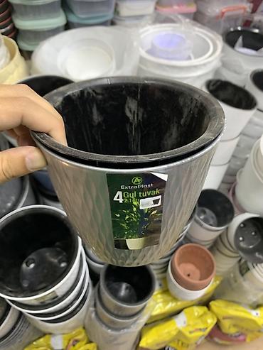 горшок для цветов 20л: Пластиковый кашпо ExtraPlast «Gul tuvak» 2,1 л - Объем: 2,1 литра — 2