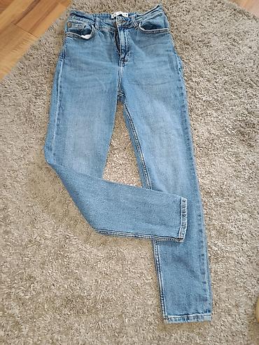 pull and bear helanke: ZARA ženske farmerke – svetloplavi denim - Model: klasičan kroj sa — 8