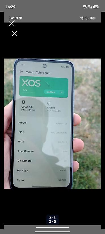 icməli su masini: Infinix 256 GB, rəng - Mavi, Sensor — 1