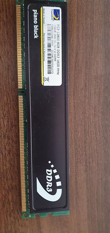 Оперативная память (RAM) для ПК: TwinMOS DDR3 RAM modulu - Model: TwinMOS DDR3 UDIMM “piano black” - — 1