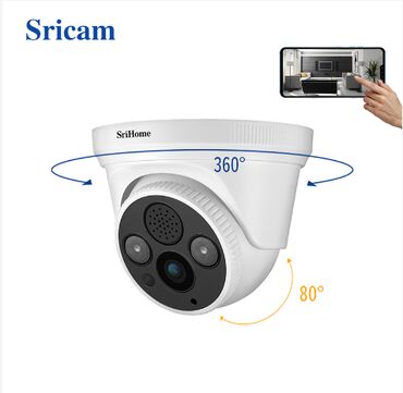 PS4 (Sony PlayStation 4): Sricam SriHome SH030 Беспроводная IP-камера с ИК-подсветкой и Wi-Fi
