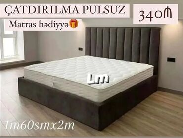 Çarpayılar: Yeni, İkinəfərlik çarpayı, Bazasız, Matras ilə, Siyirməsiz, Azərbaycan — 12
