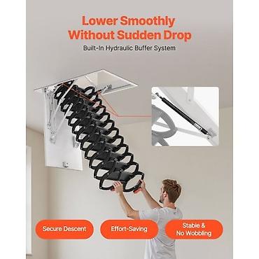 Чердачные лестницы: Чердачная лестница, Складная, С люком, Новый — 6