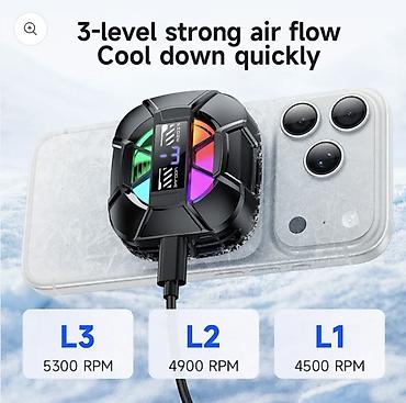 gaming computer: Магнитный кулер для смартфона GA5 - 2-в-1: крепление на магнитах — 3