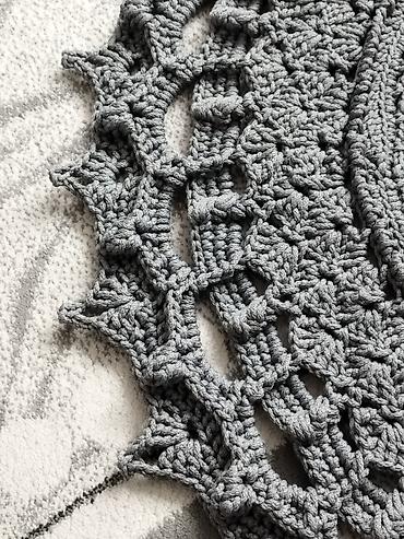 fabric case: Вязаные круглые ковры ручной работы - Материал: толстый полиэфирный — 7