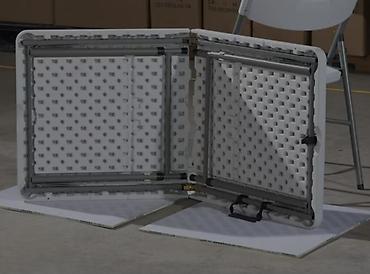 stol: Складной походный стол, Новый, цвет - Белый — 2