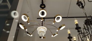 Çılçıraq, 10 və daha çox lampa, Metal
