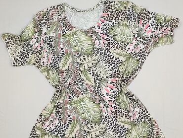 leopard print jeans: Women's blouse, size XL