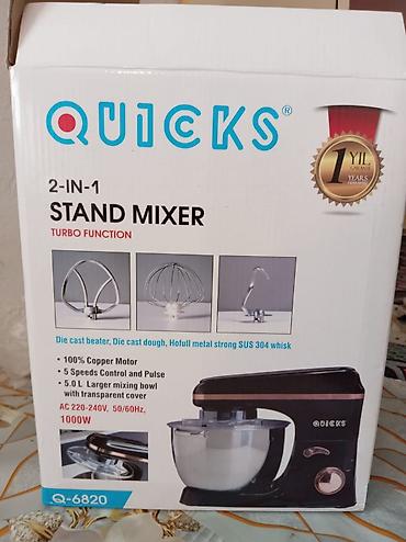 panasonic mx 70: QUICKS Q-6820 2-si 1 arada Standlı Mikser Xüsusiyyətlər: - Güc: 1000W — 3