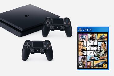 Oyun diskləri və kartricləri: 🎮 PlayStation 4 Slim 12 .50– 500 GB + 2 Pult 🔹 Konsol ideal