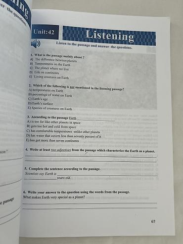 4 sinif ingilis dili test: Məhsul: Reading & Listening Testbank – English 9–11 Təsvir: - — 5