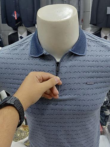 şifon kofta modelleri: Polo köynək, rəng - Mavi — 1