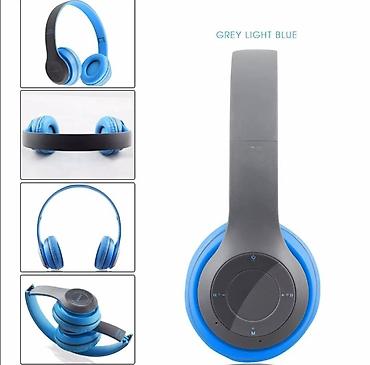 sc tablice: Bežična bluetooth slušalica p-47 plave. bežična bluetooth slušalica — 1