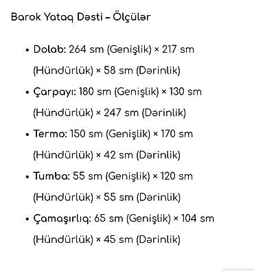 Yataq otağı dəstləri: İkinəfərlik çarpayı, Dolab, İşlənmiş — 8