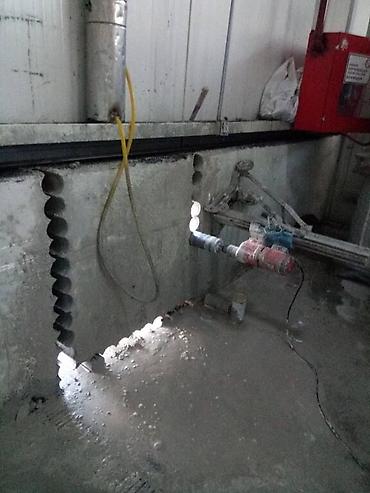 plastik qapllar: Beton kəsmə - Beton deşmə xidməti Beton kubik kərpicdən qapı — 7
