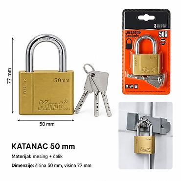 KMT Premium ukrasni ekseri brava 9367717-A Robusni katanac za