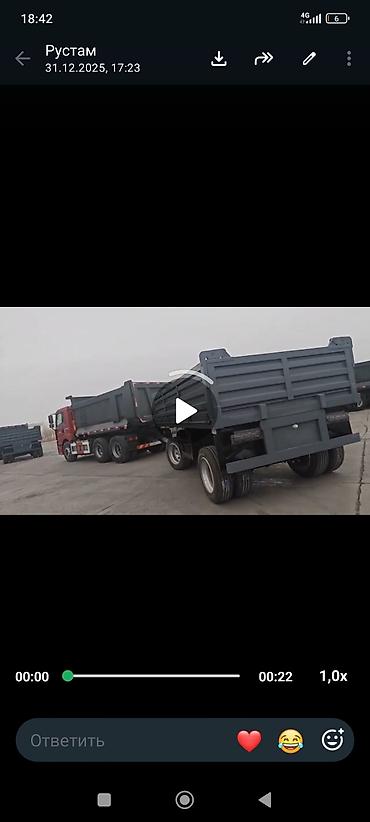 прицеп тандем: Одноосный/двухосный прицеп-самосвал для грузовых автомобилей. - Тип — 4