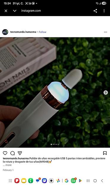 Gözəllik və estetika avadanlığı: USB ilə şarj olunan dırnaq cilalayıcı aparatı – Salon Nails MR048 - — 2