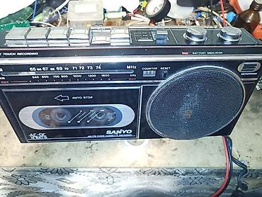 maqintafon ucuz: Sanyo AM/FM Radio Kaset Maqnitofon işlək vəziyyətdədir qiymət sondur — 1