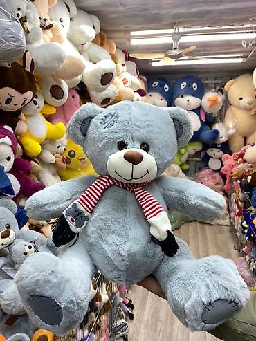 Подарки и сувениры: Мягкие игрушки плюшевые — ассортимент - Большой бежевый медведь с — 7