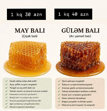 balı: May balı və Güləm balı! Təbii qatqısız baldır. Astarada olan — 1
