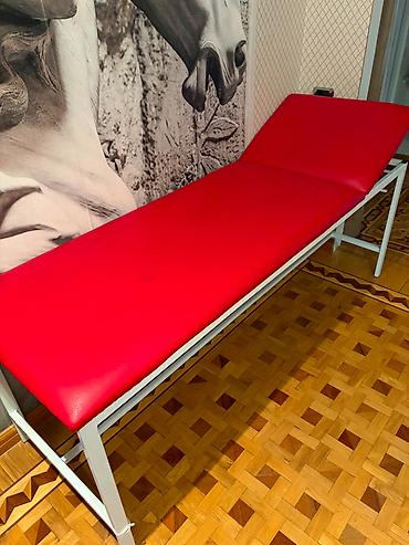 Salon, tibbi mebel: İşlənmiş, Masaj kuşetkası, Qatlanmayan, rəng - Qırmızı — 5