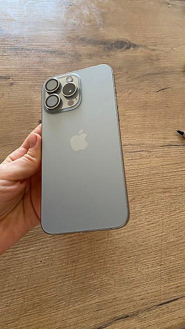 Apple iPhone: IPhone 15 Pro Max, Б/у, 512 ГБ, Серебристый, Зарядное устройство, Защитное стекло, Чехол, 86 % — 3