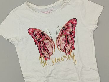 biała wiązana koszula: T-shirt, Primark, 10 years, 134-140 cm, condition - Very good