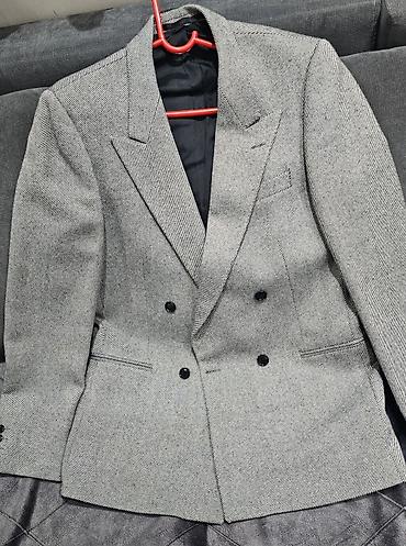 Odela: Muški dvoredni sako Van Gils brend – siv sa sitnim dijagonalnim — 3