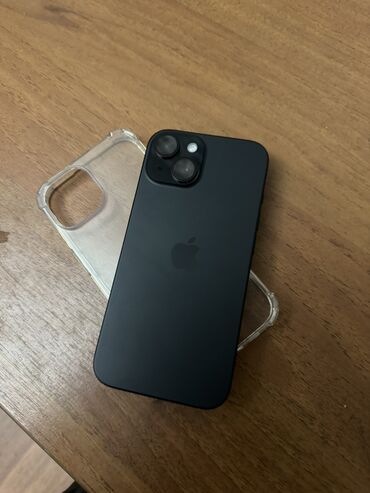 новый айфон 15: IPhone 15, Новый, 128 ГБ, Jet Black, Зарядное устройство, Защитное стекло, Кабель, 100 %