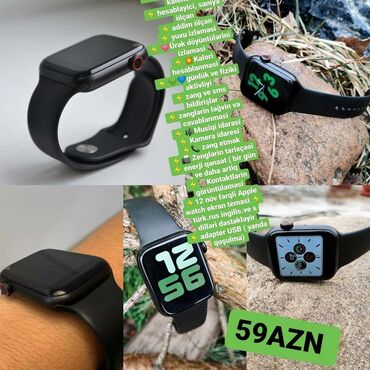 hesablayici v Azərbaycan | Dəftərxana malları: Zəmanətli Apple smart watch w34 Funksiyaları ️Saat,Alarm, kalendar ️