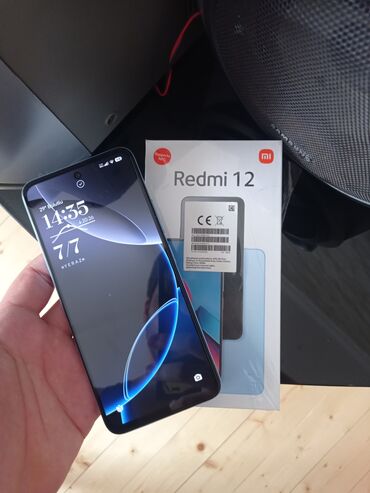 сотовый телефон флай: Redmi Note 12, 256 GB, rəng - Göy, Zəmanət, Sensor, Barmaq izi